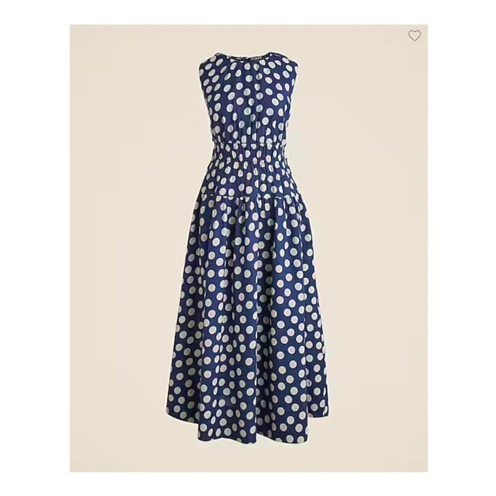 J.Crew Hyacinth polka dot dress